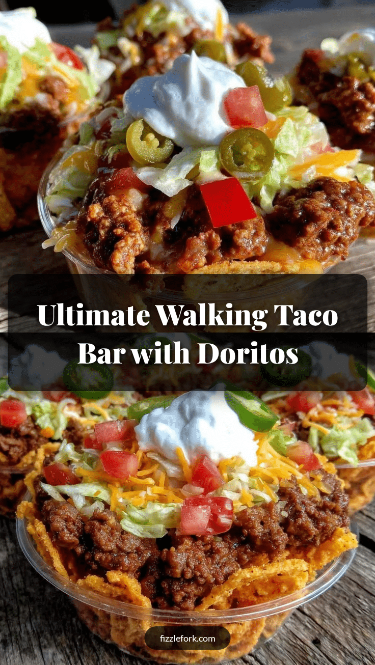 walking taco bar with doritos recipe