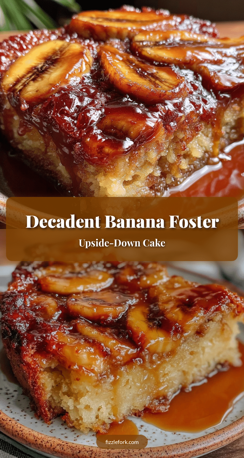 banana foster upside-down cake recipe