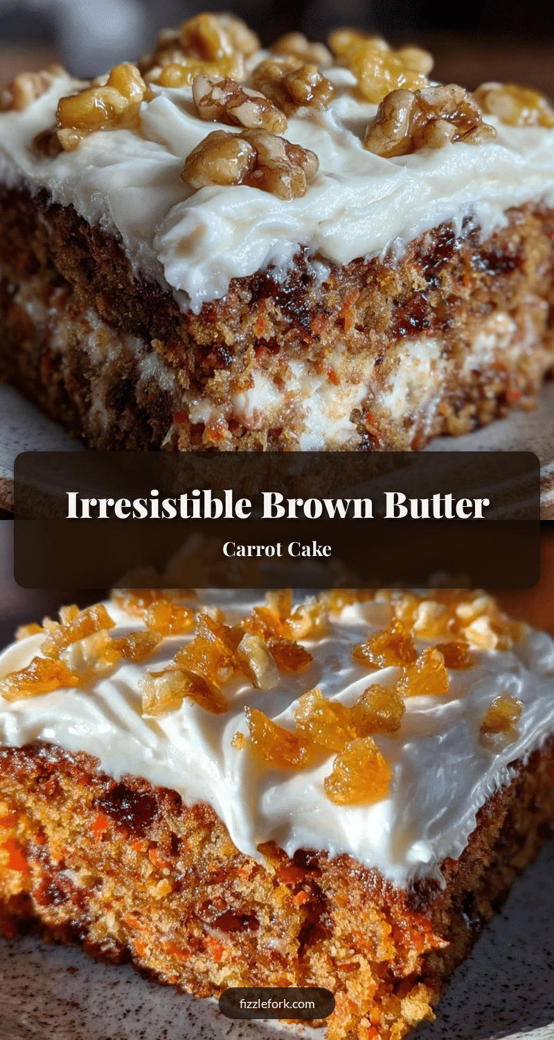 brown butter carrot cake recipe
