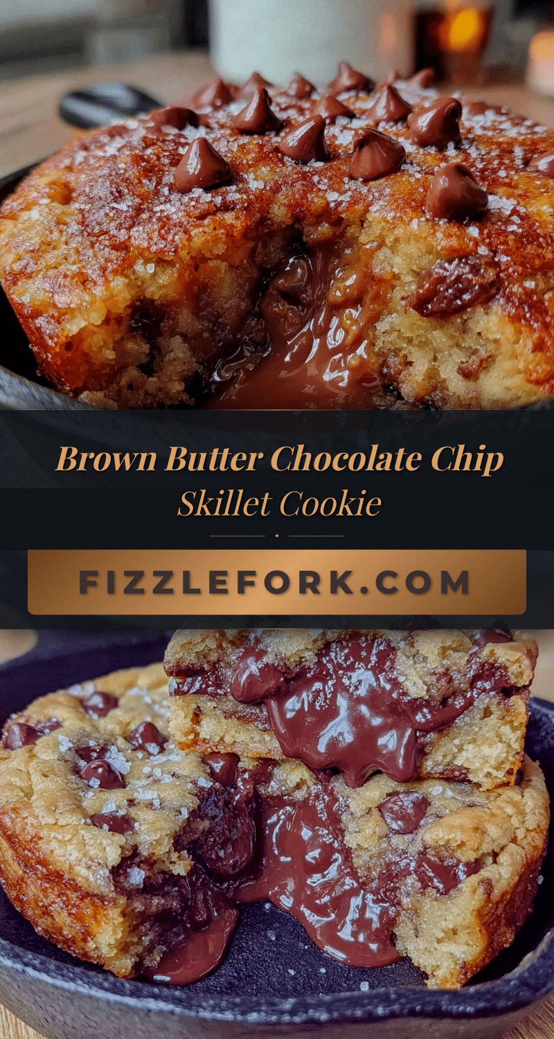 brown butter chocolate chip skillet cookie recipe