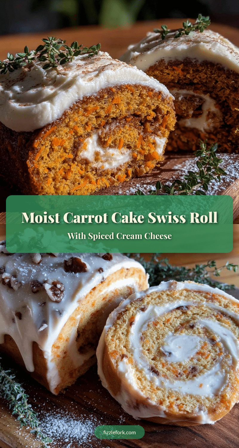carrot cake swiss roll recipe