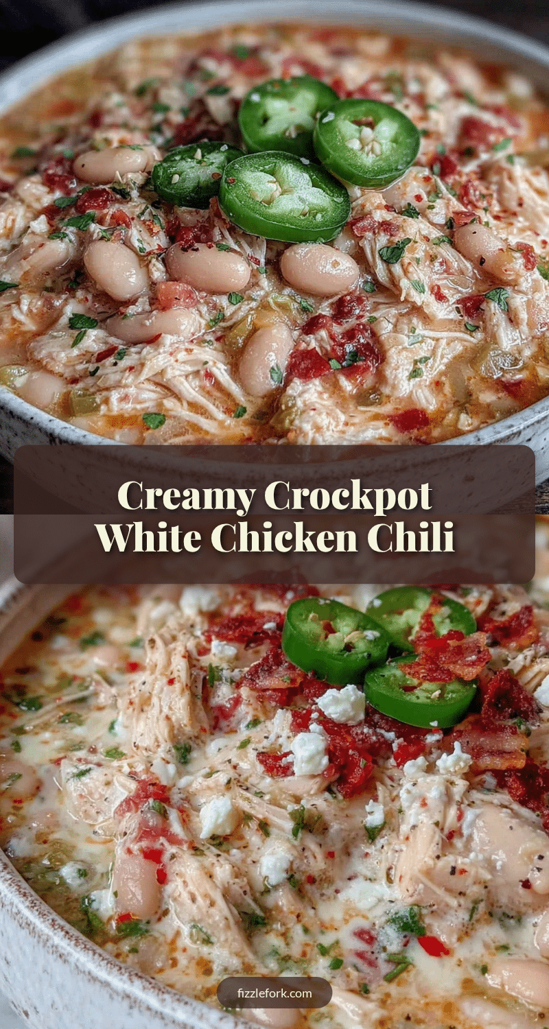 creamy crockpot white chicken chili recipe