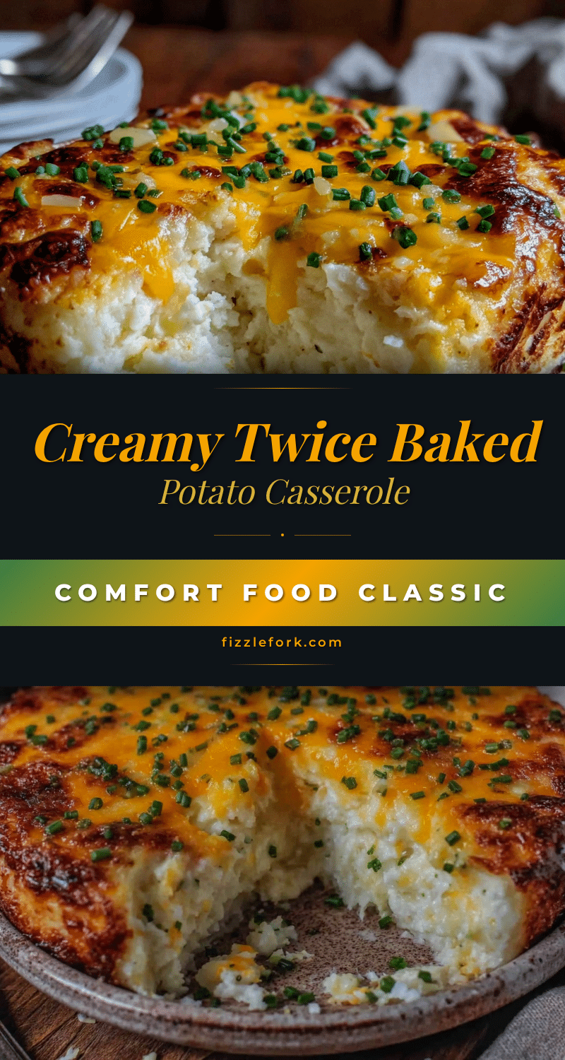 creamy twice baked potato casserole recipe
