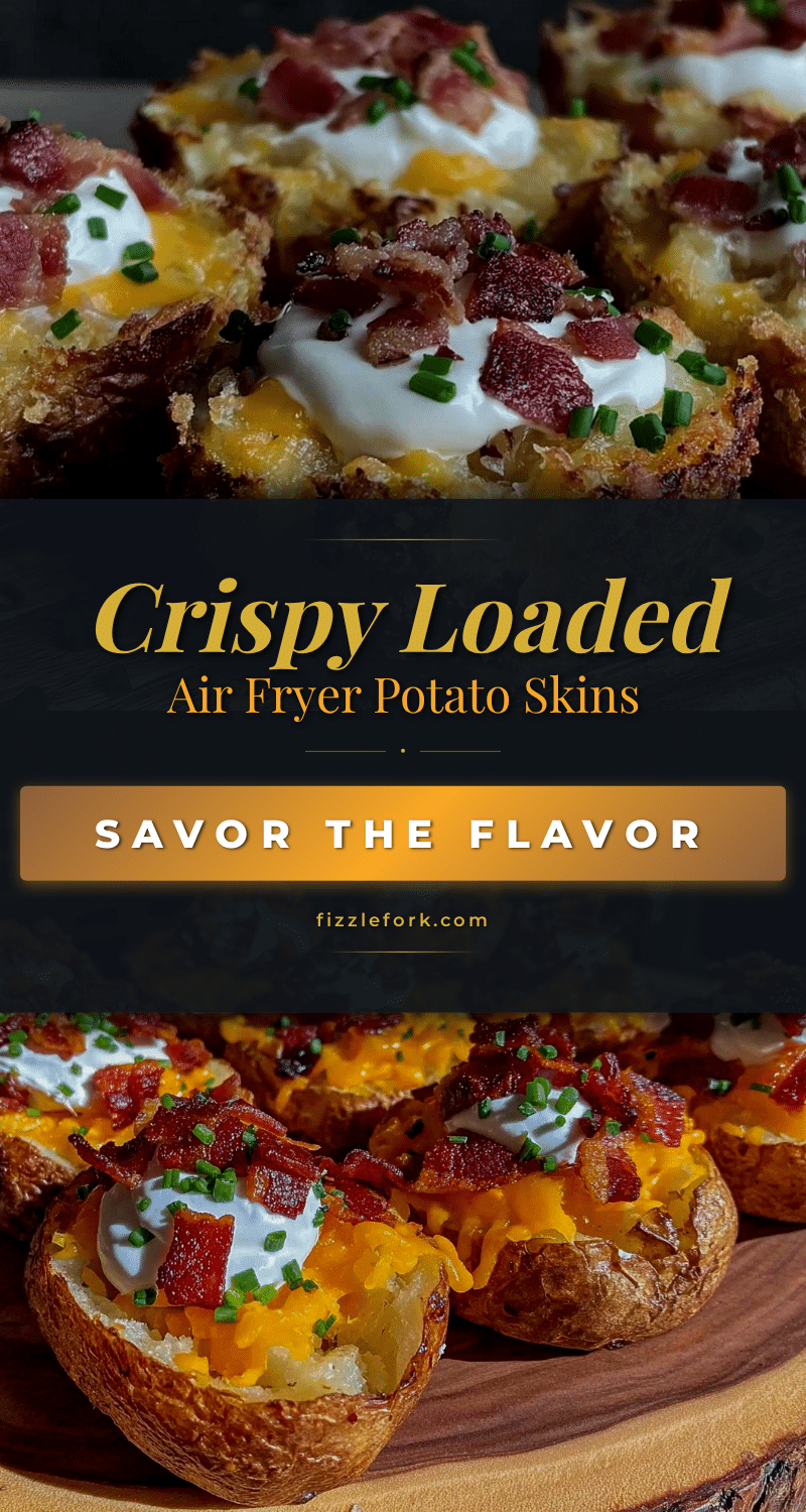 crispy air fryer loaded potato skins recipe