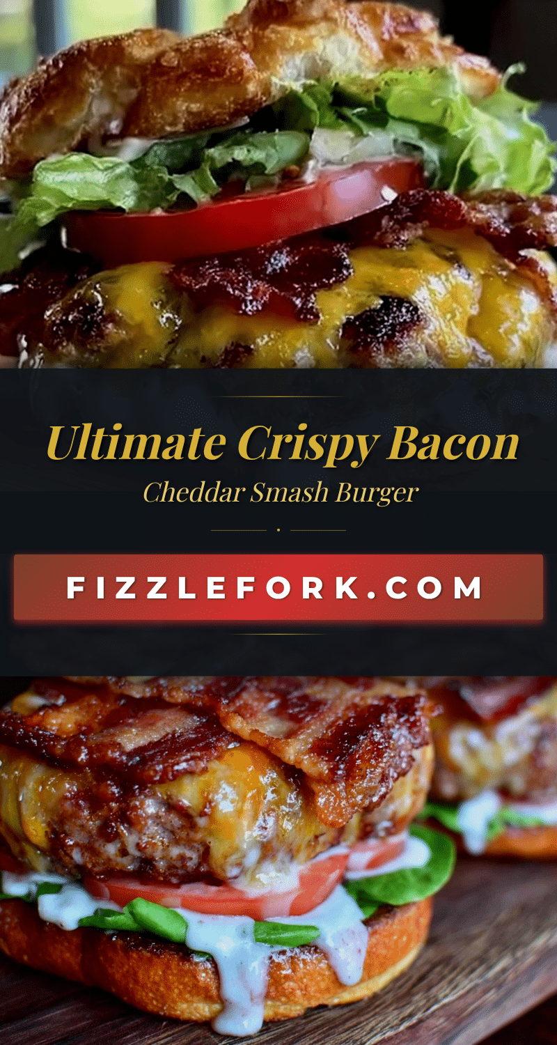 Crispy Bacon Cheddar Smash Burger recipe