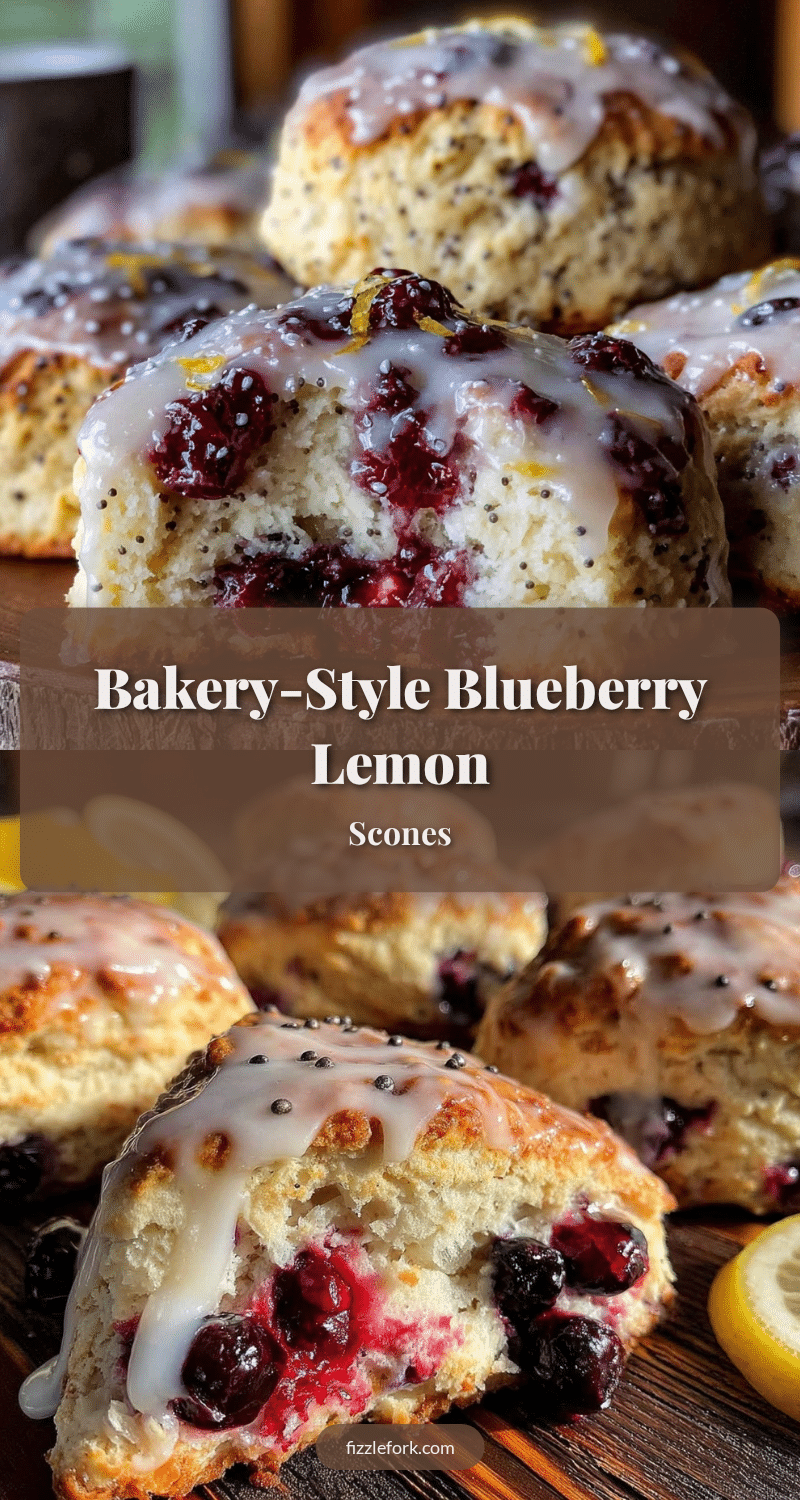 crispy blueberry lemon scones recipe