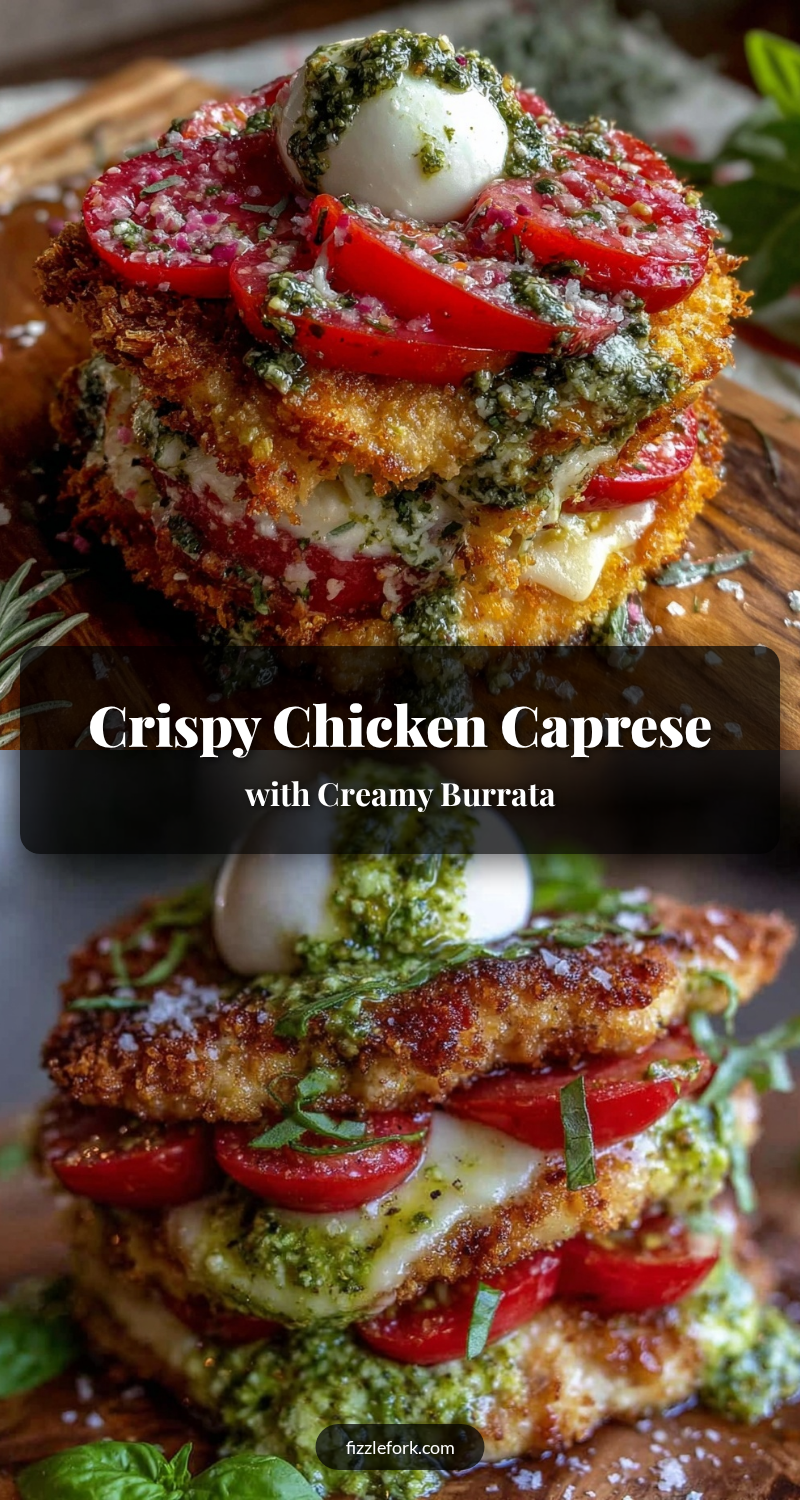 crispy chicken caprese stack recipe
