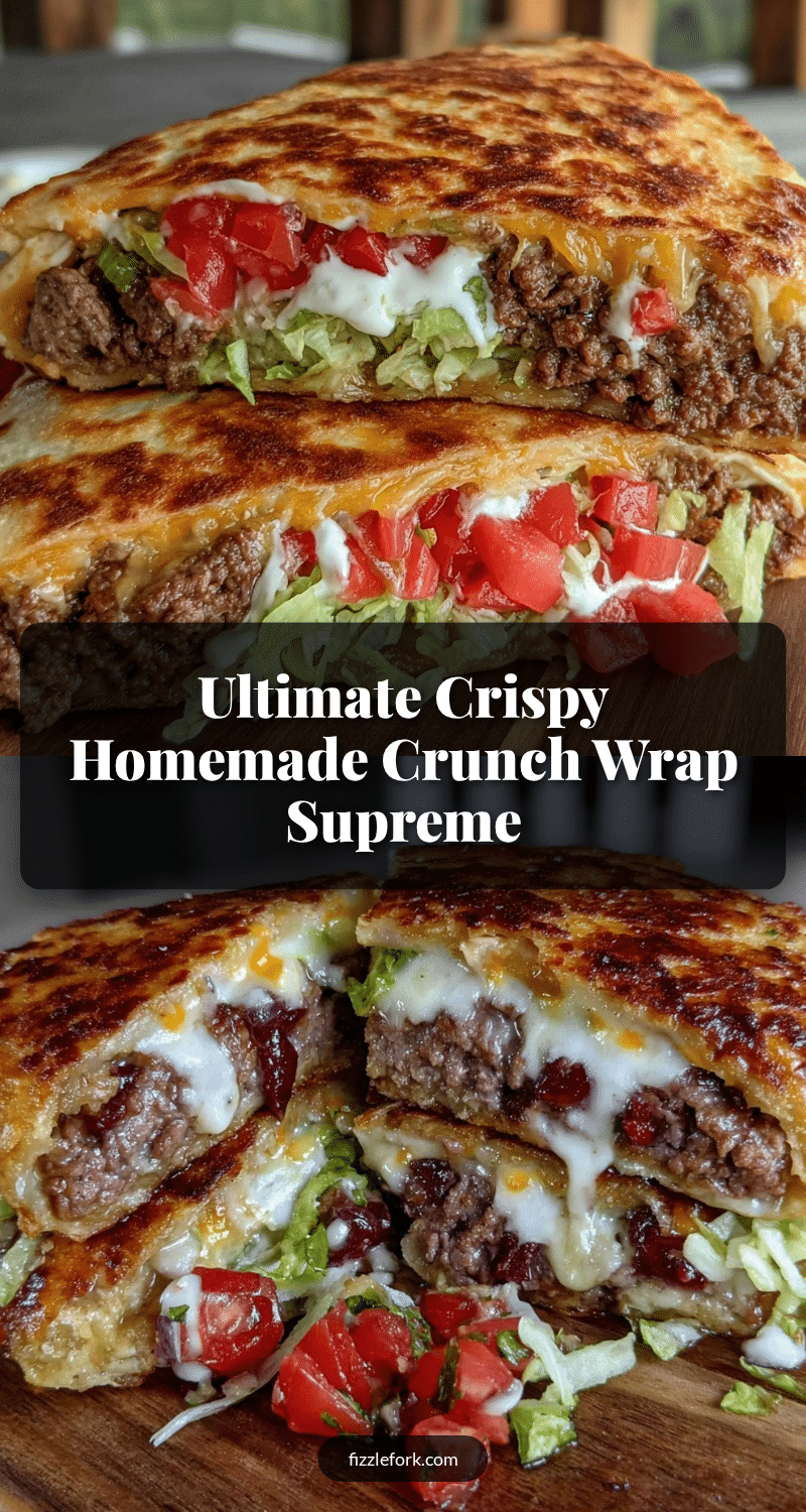 crispy homemade crunch wrap supreme recipe