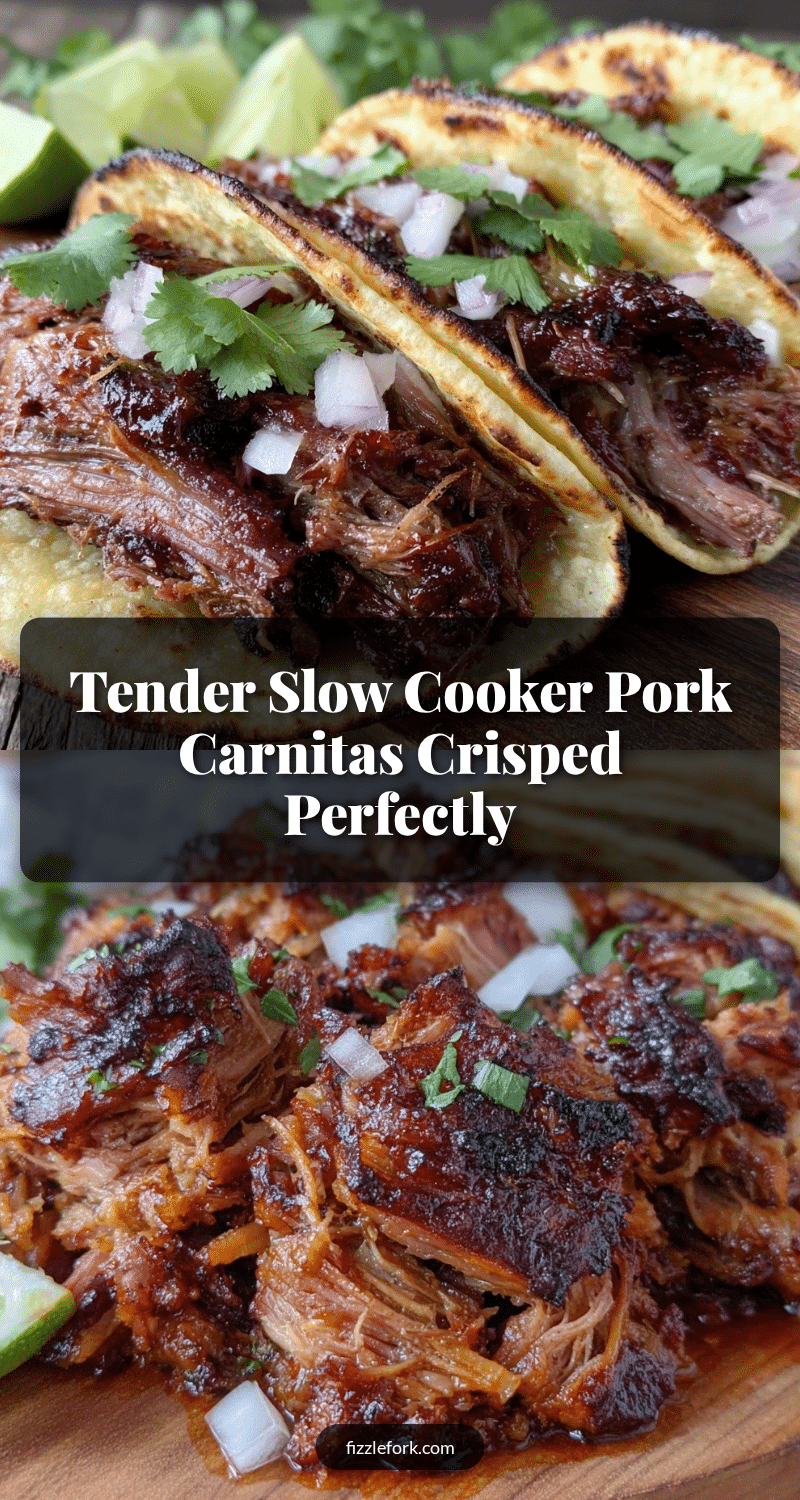crispy slow cooker pork carnitas recipe