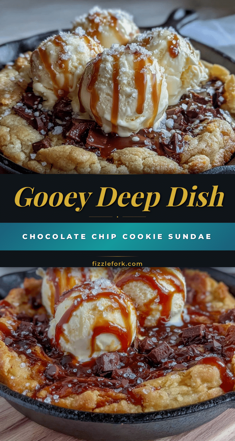 deep dish skillet chocolate chip cookie sundae recipe