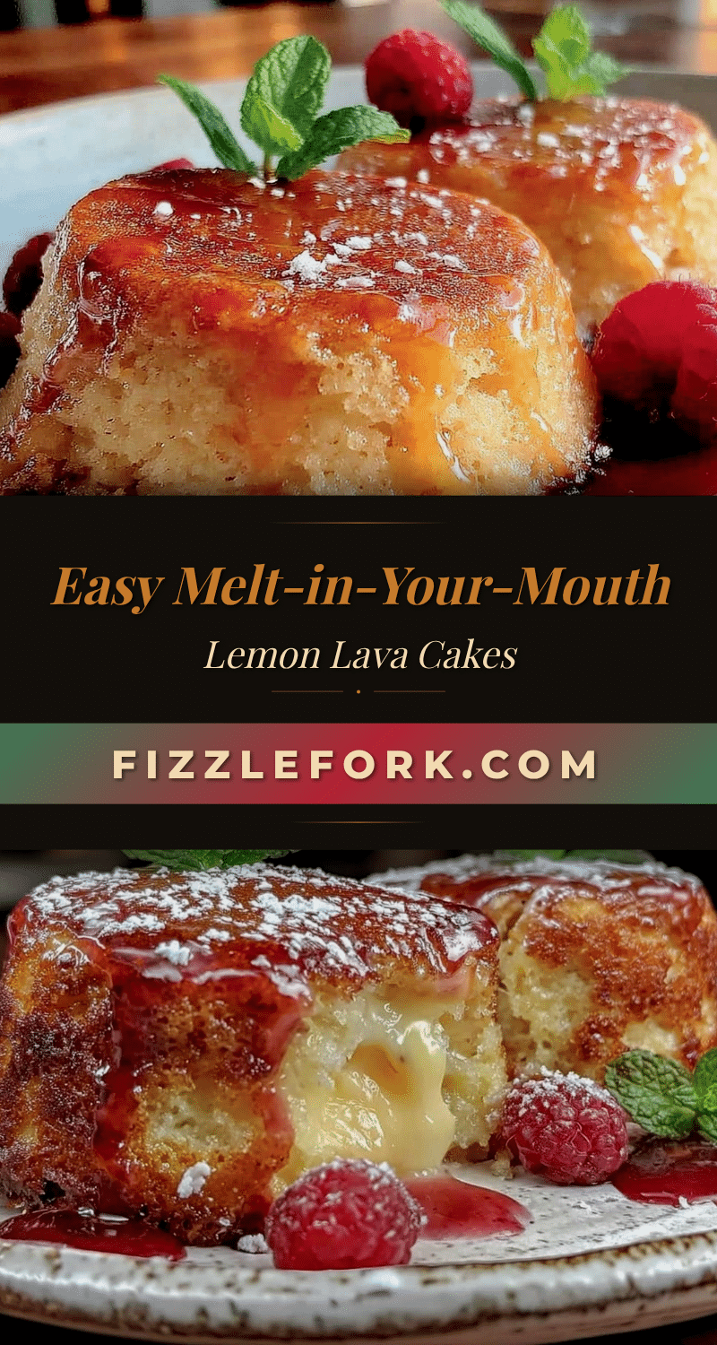 easy lemon lava cakes recipe