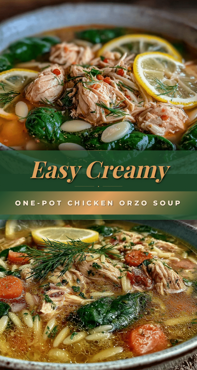 easy one-pot chicken and orzo soup recipe