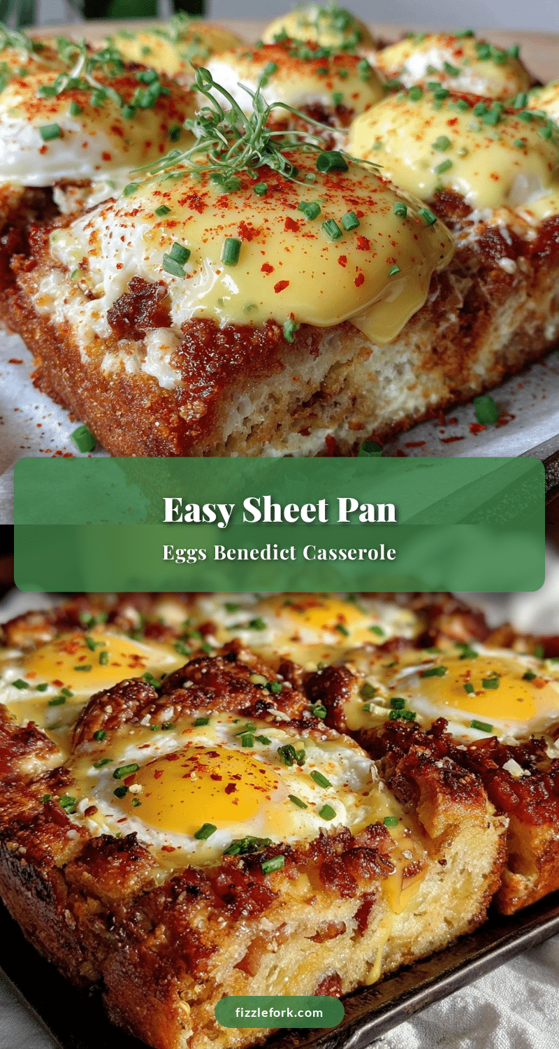 easy sheet pan eggs benedict casserole recipe