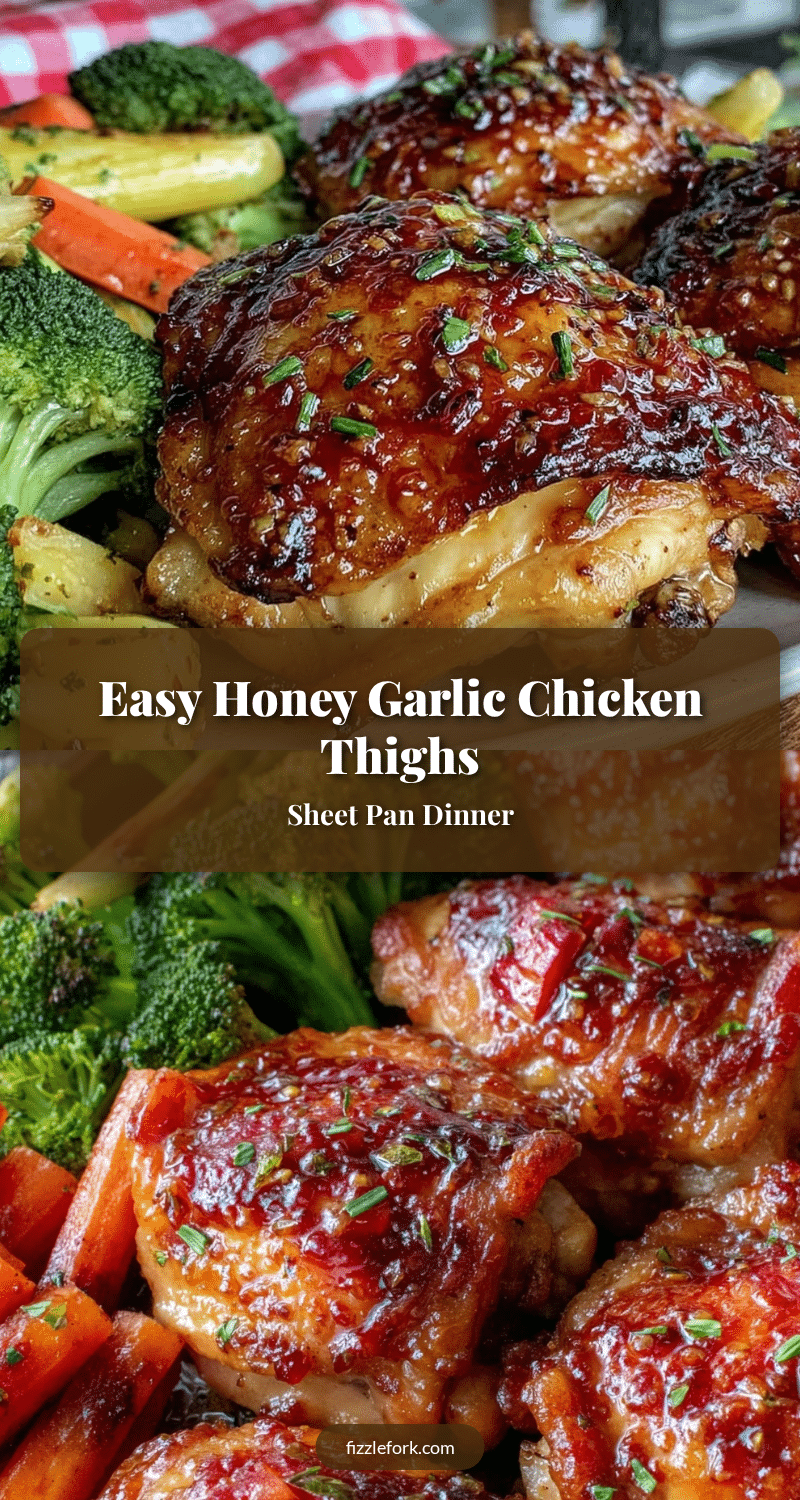 easy sheet pan honey garlic chicken thighs recipe