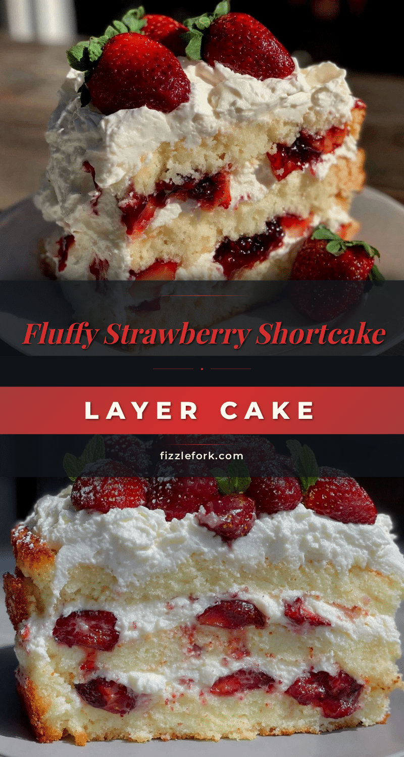 fluffy strawberry shortcake layer cake recipe