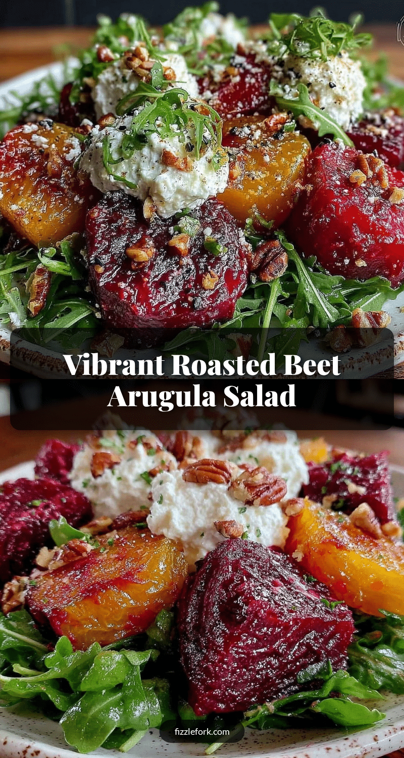 fresh roasted beet and arugula salad recipe