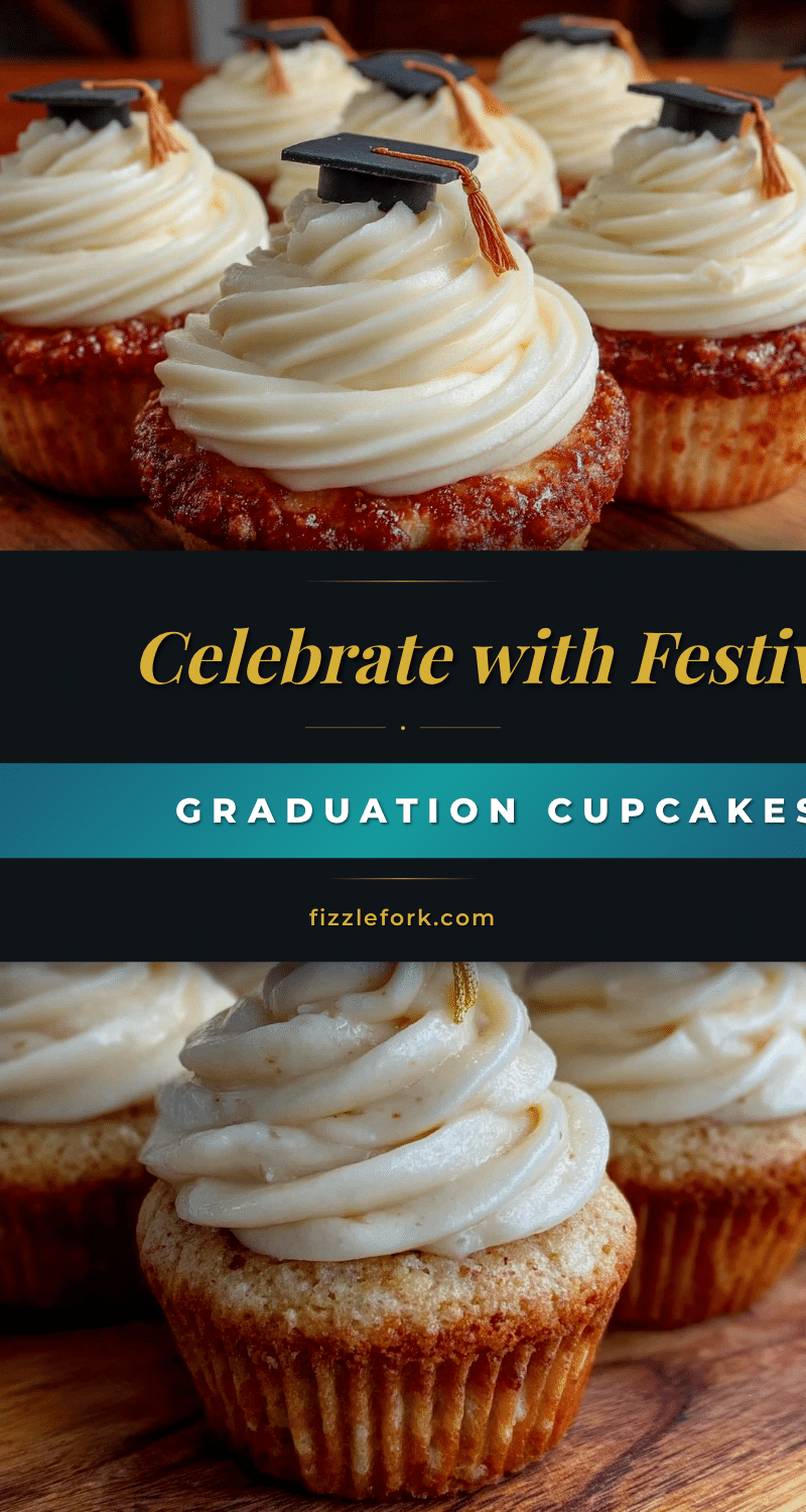 graduation cupcakes with mortar board fondant toppers recipe
