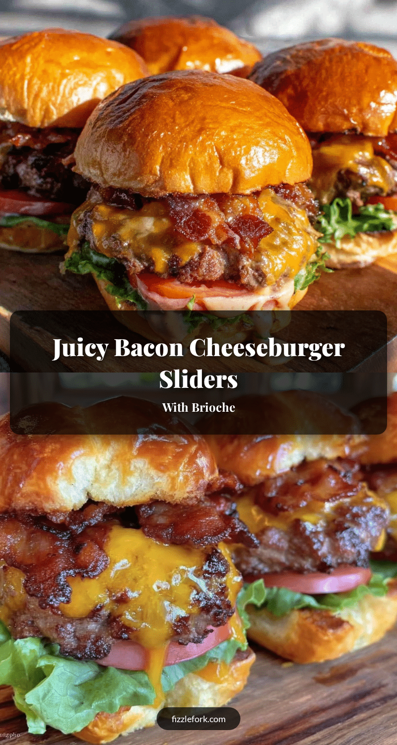 homemade bacon cheeseburger sliders recipe