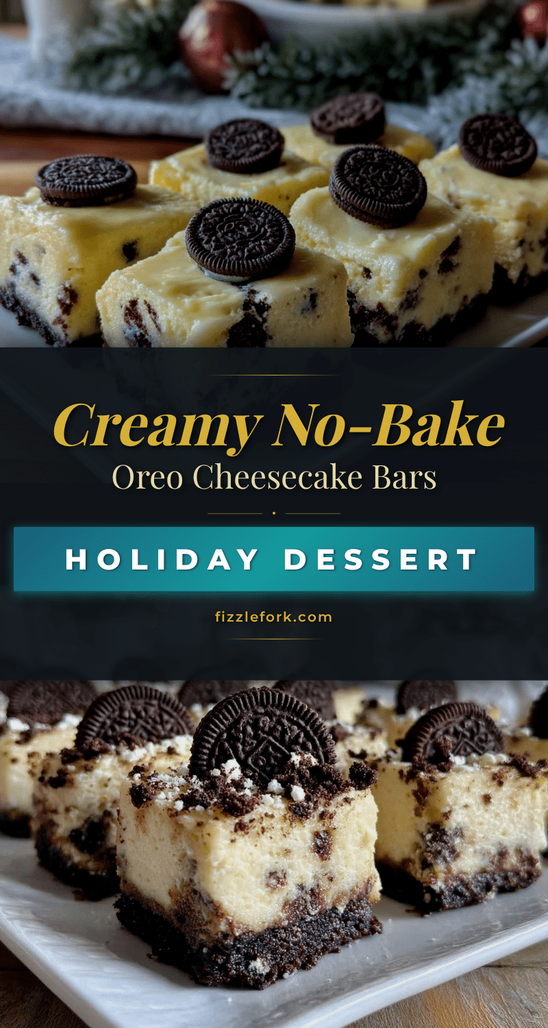no-bake Oreo cheesecake bars recipe