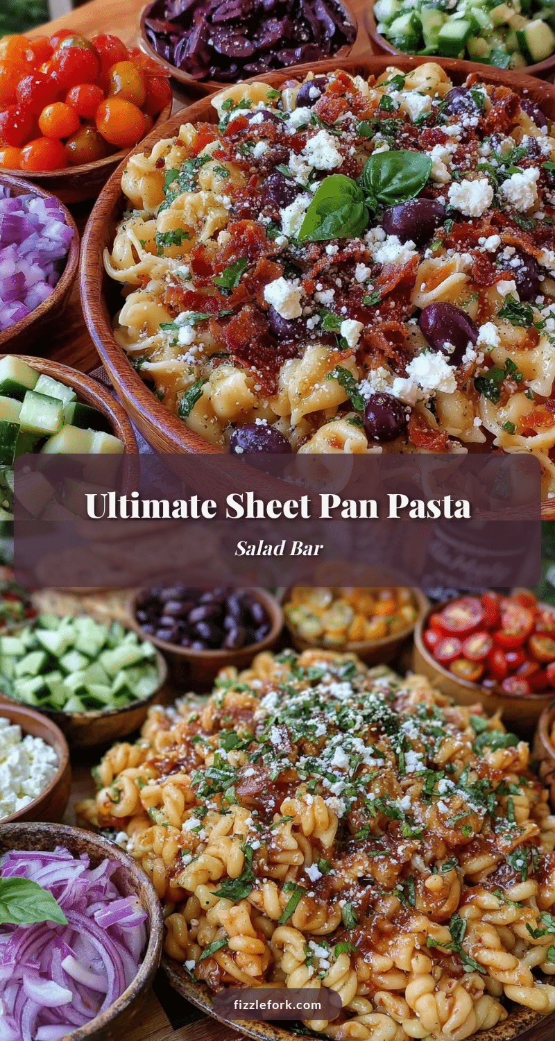 sheet pan pasta salad bar recipe