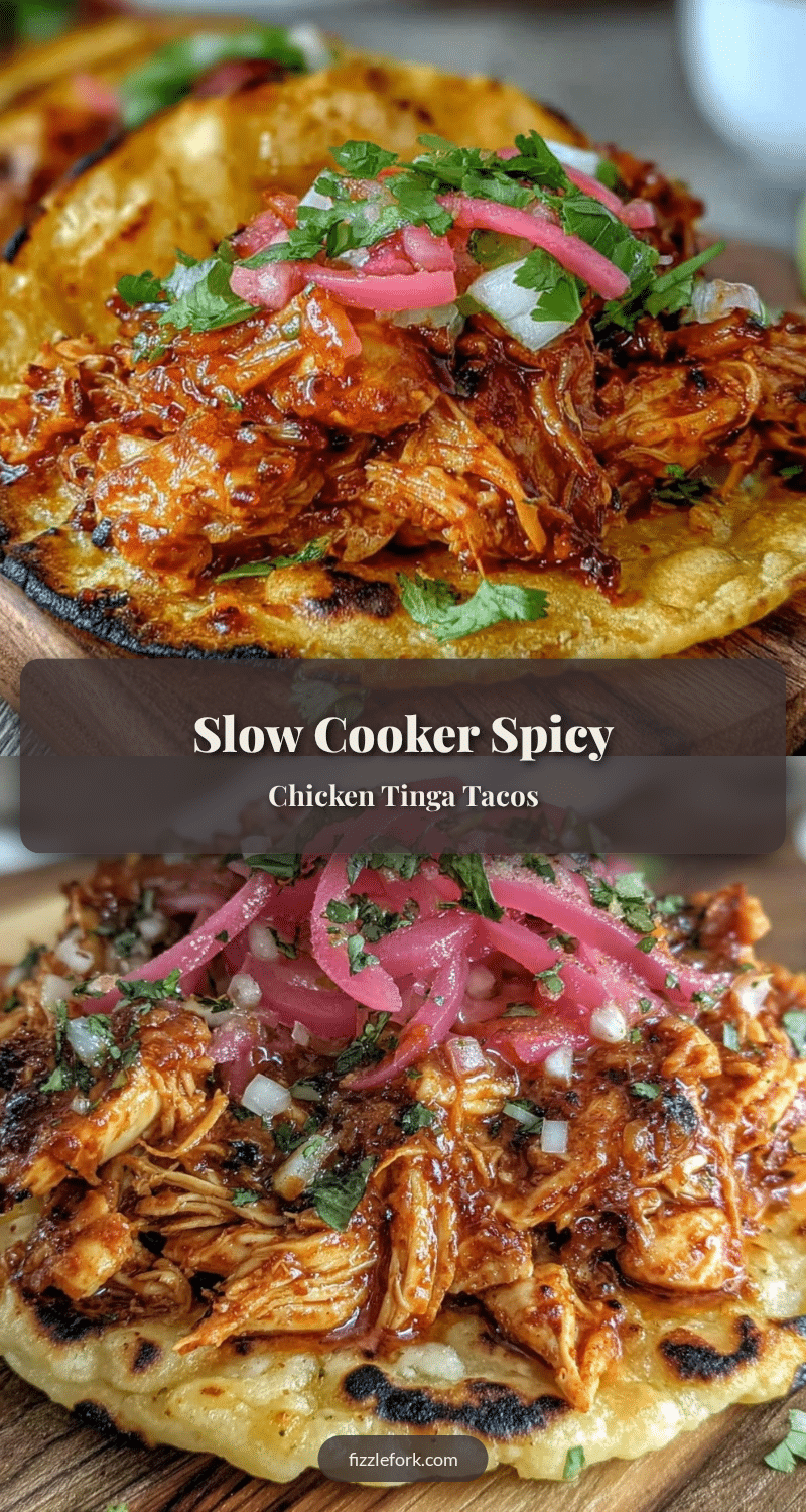 slow cooker chicken tinga tacos recipe