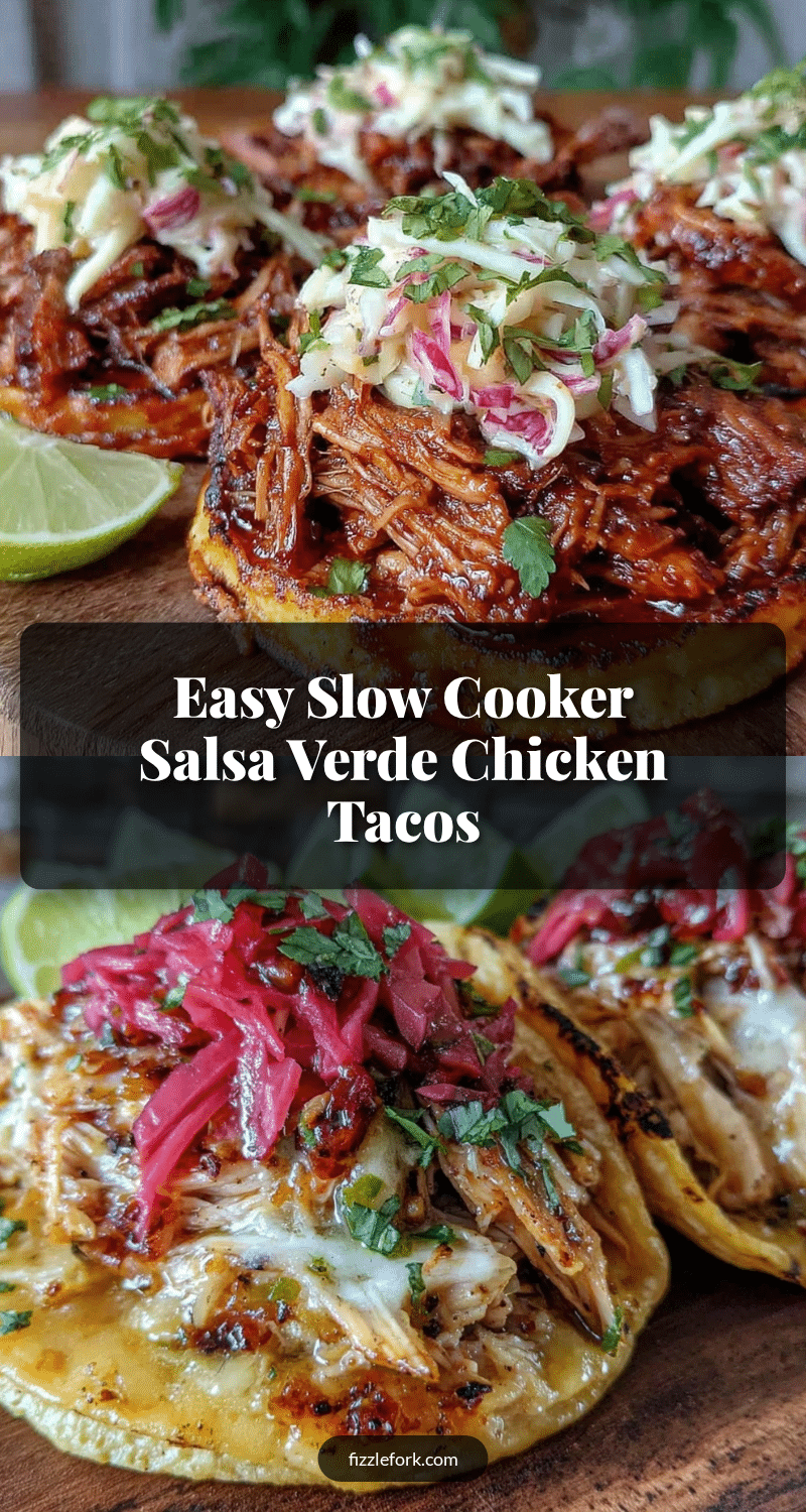 slow cooker salsa verde chicken tacos recipe