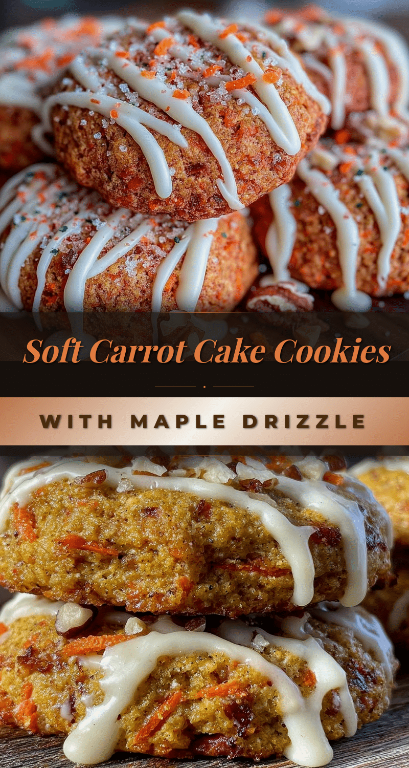 soft carrot cake cookies recipe