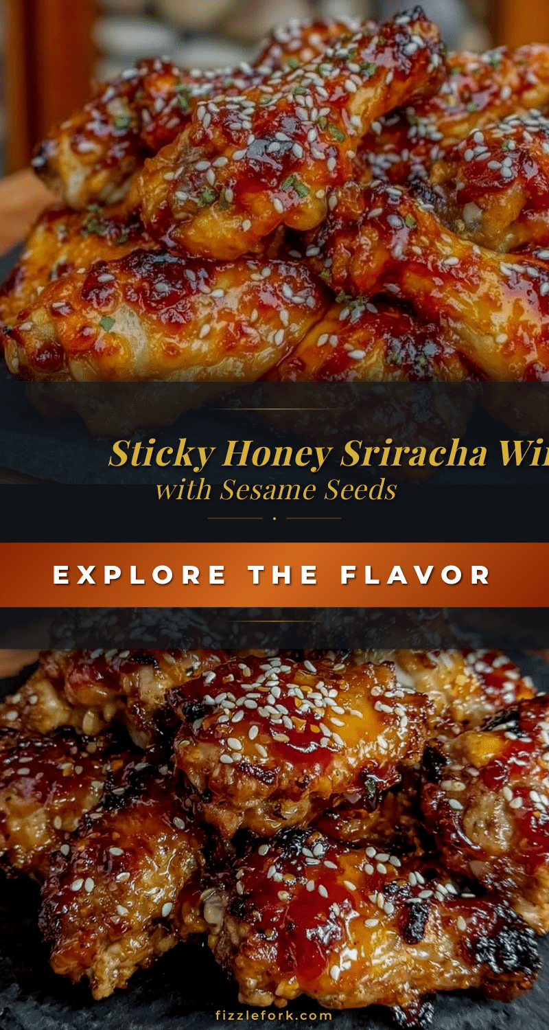 sticky honey sriracha baked chicken wings recipe