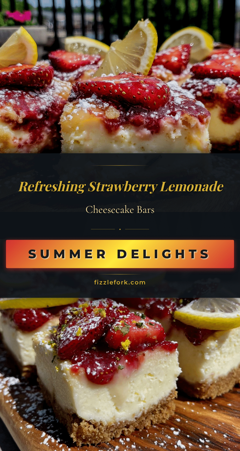 strawberry lemonade cheesecake bars recipe