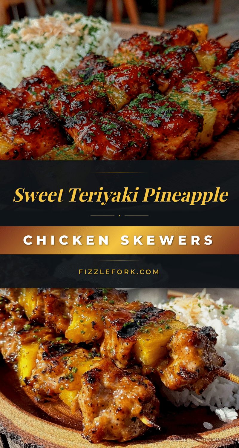 teriyaki pineapple grilled chicken skewers recipe