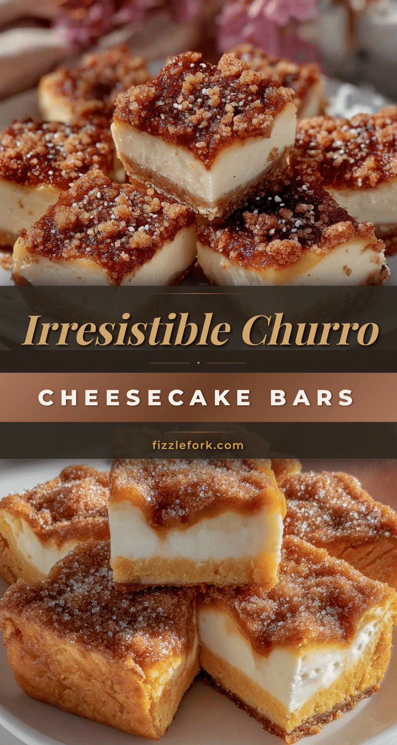 crispy churro cheesecake bars recipe