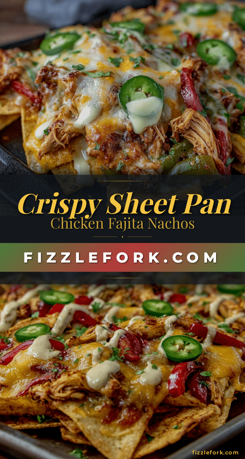 crispy sheet pan chicken fajita nachos recipe