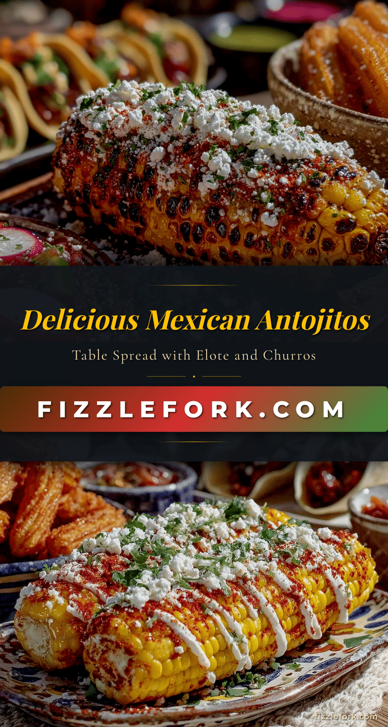 Mexican antojitos table spread recipe