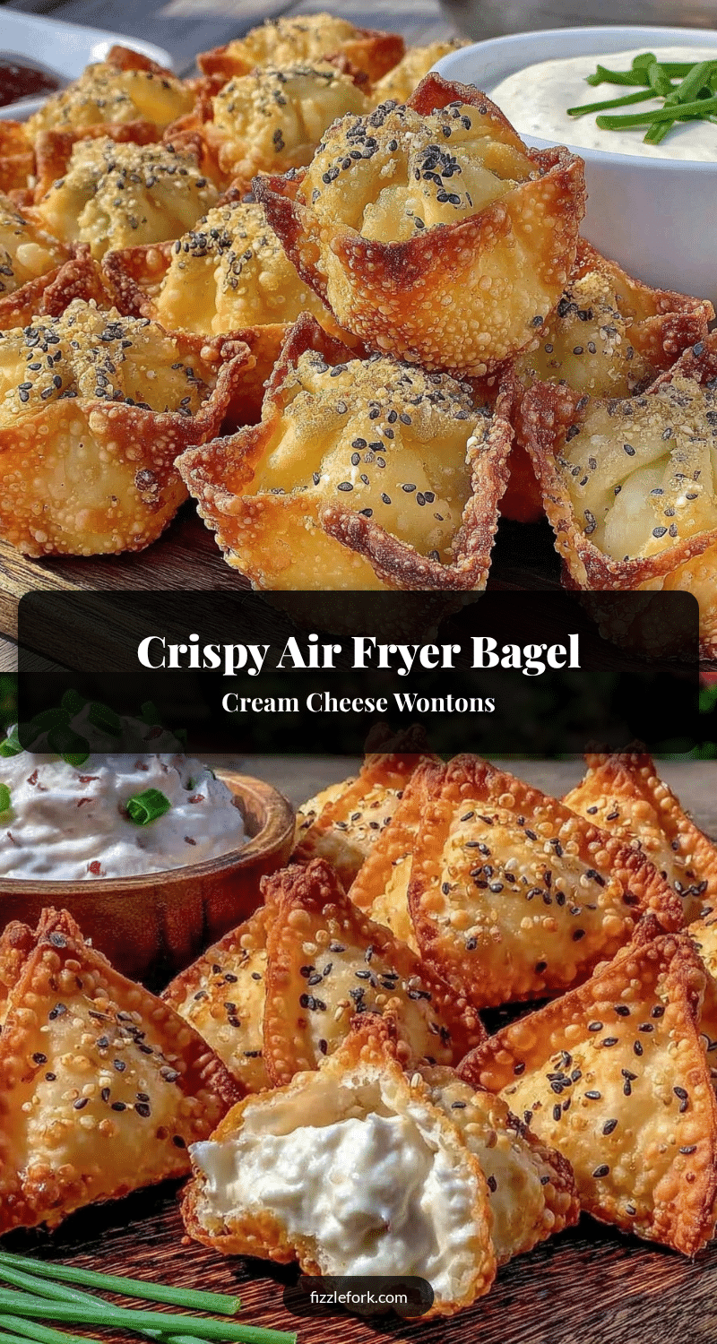 air fryer everything bagel cream cheese wontons recipe