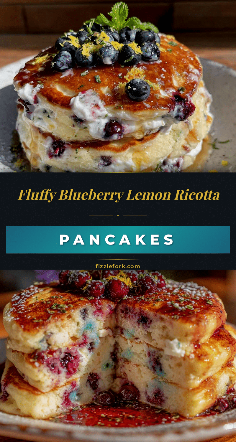 blueberry lemon ricotta pancakes recipe