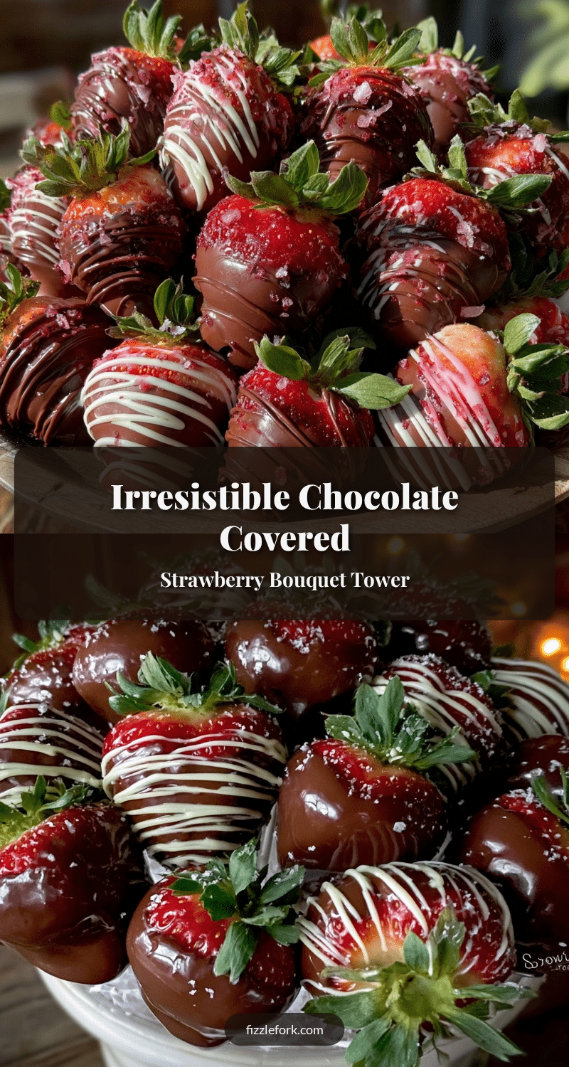 chocolate covered strawberry bouquet tower recipe