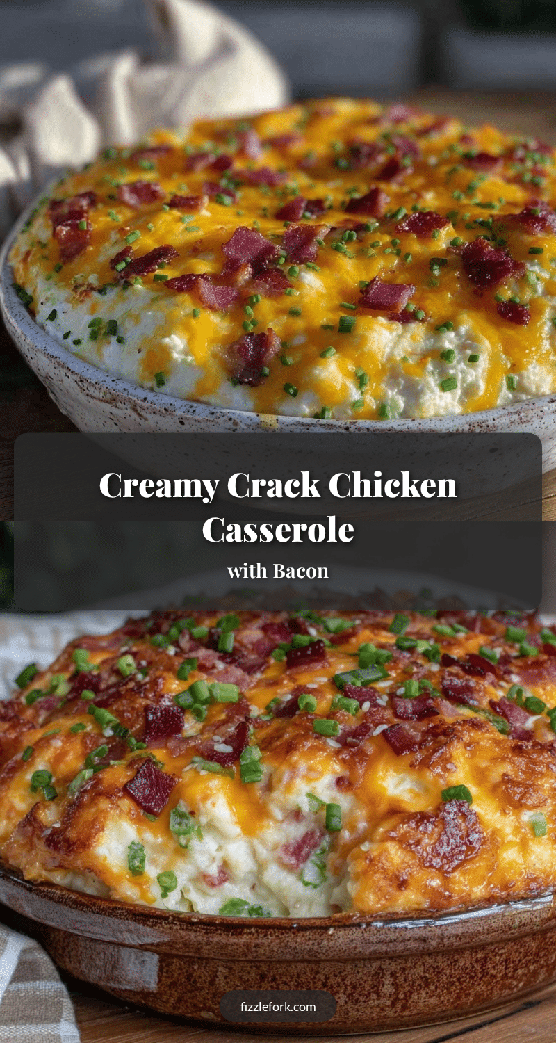 creamy crack chicken casserole recipe