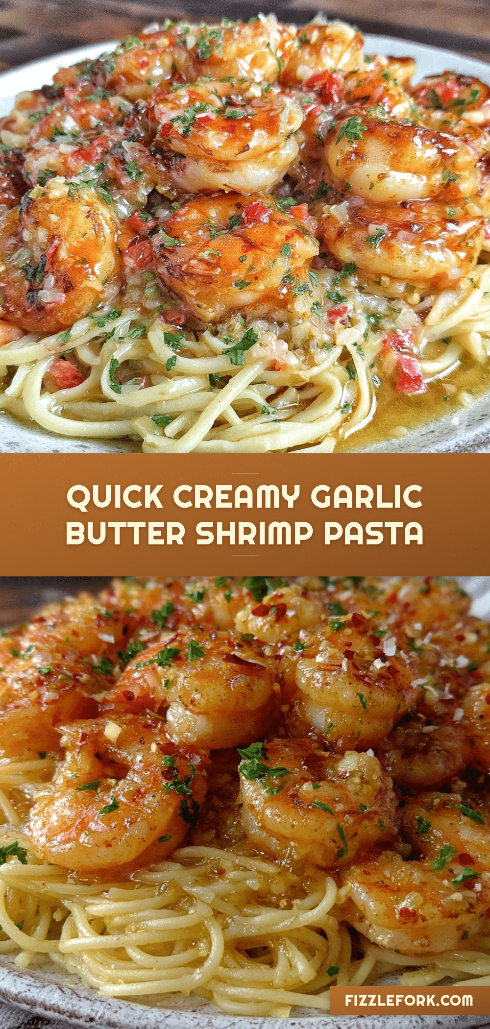 creamy garlic butter shrimp pasta recipe