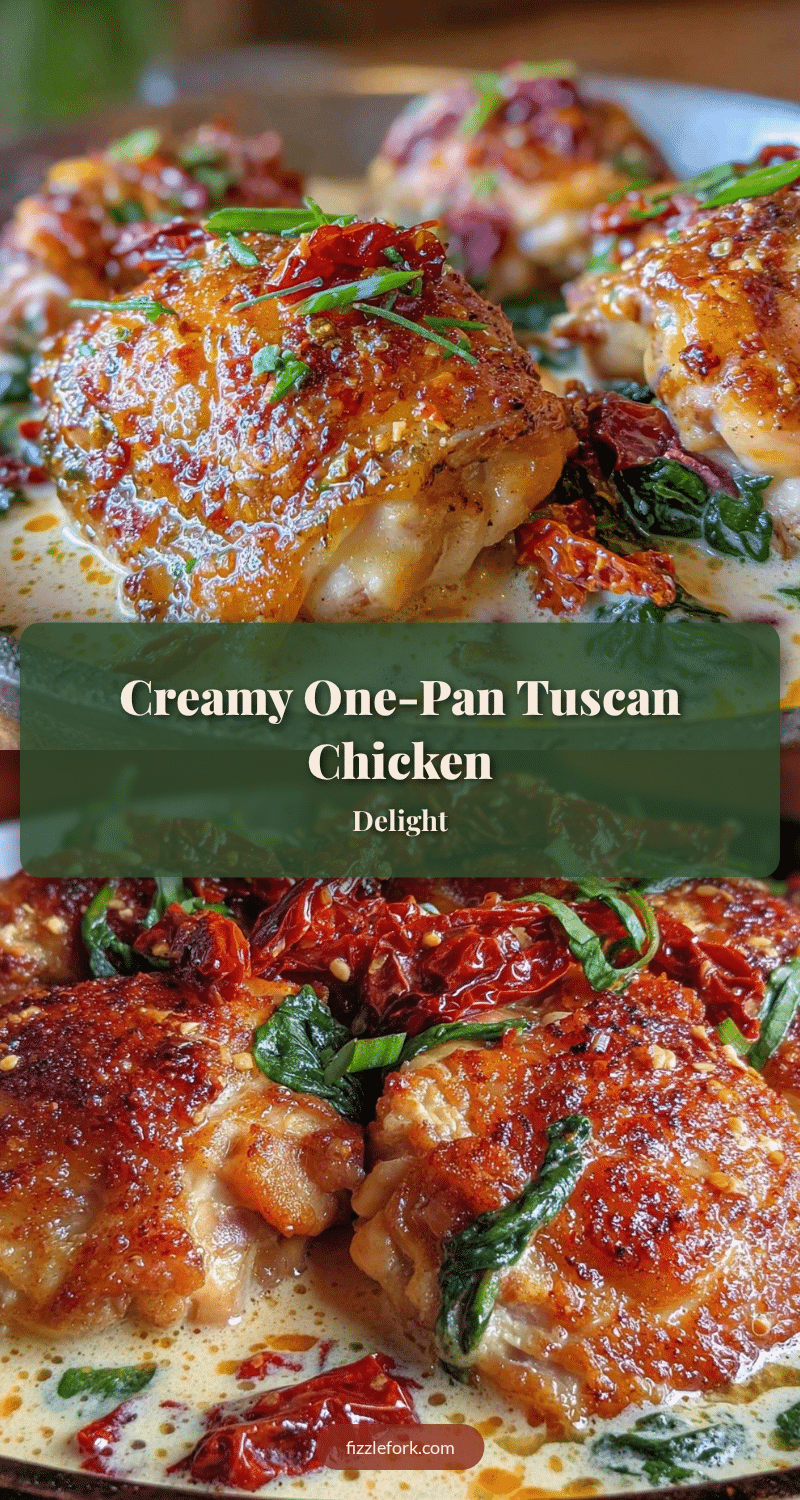 creamy one-pan tuscan chicken recipe