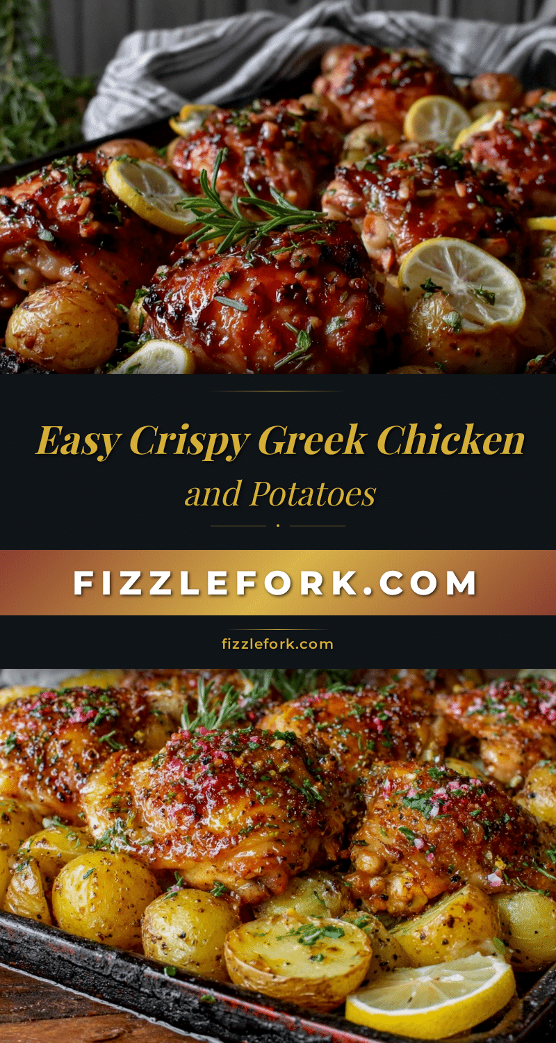 crispy Greek chicken sheet pan recipe