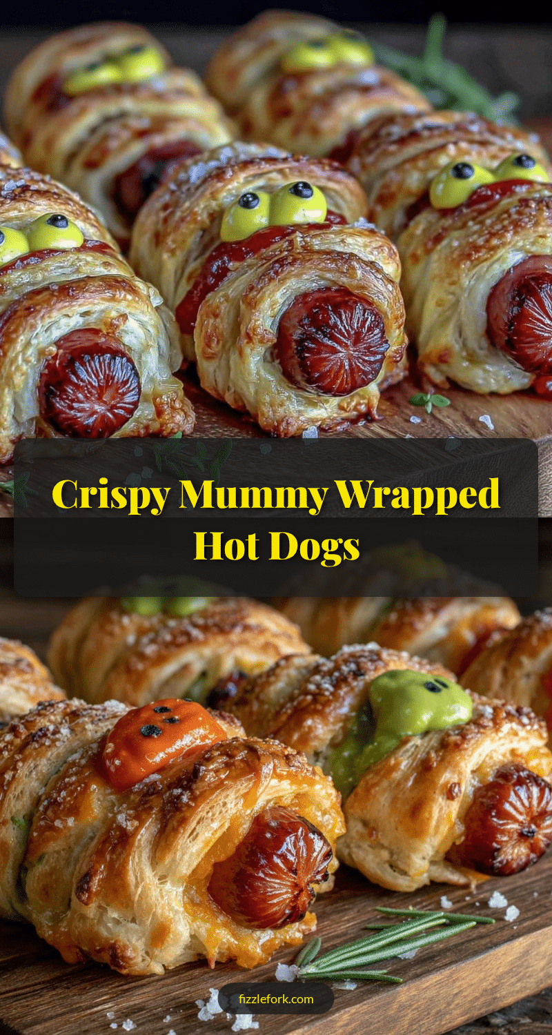 crispy mummy wrapped hot dogs recipe