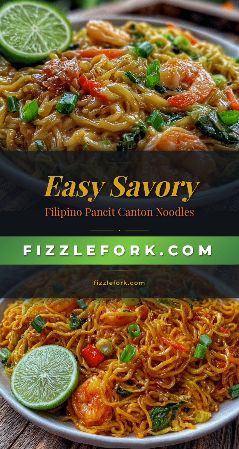 Filipino Pancit Canton noodles recipe