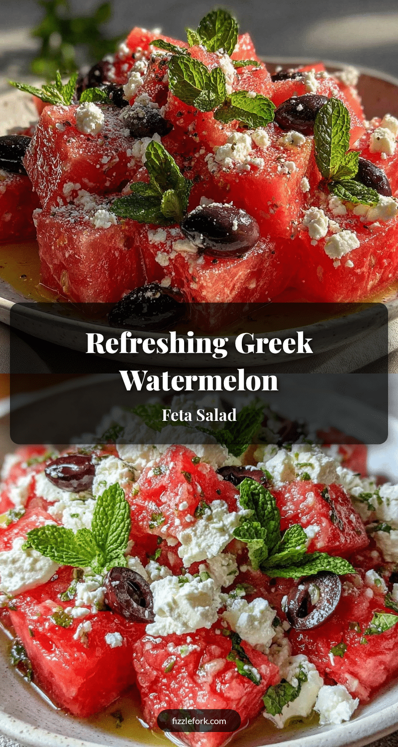 fresh greek watermelon feta salad recipe