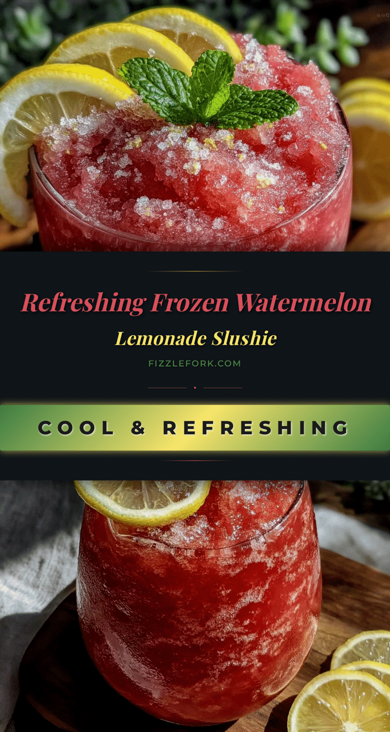 frozen watermelon lemonade slushie recipe recipe