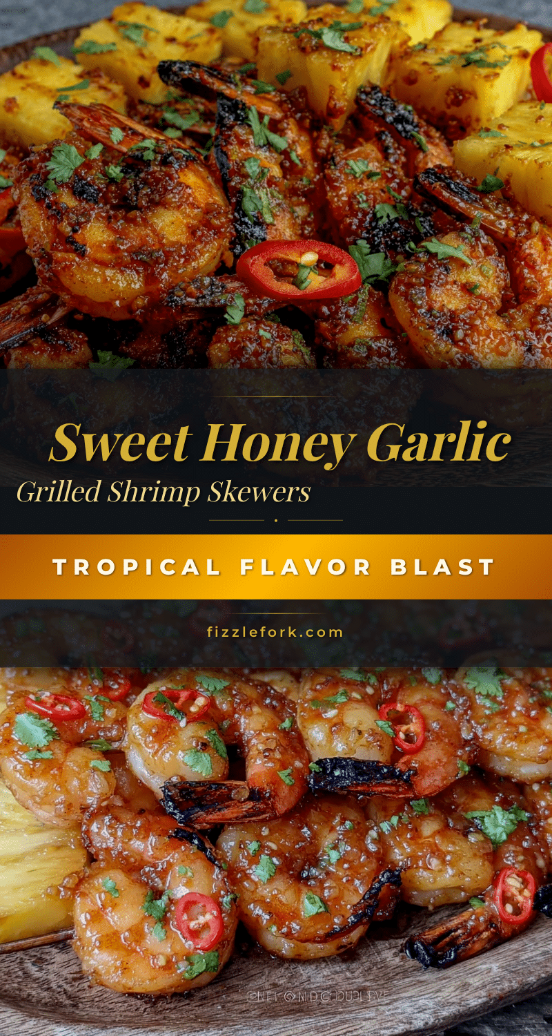 honey garlic grilled shrimp skewers recipe