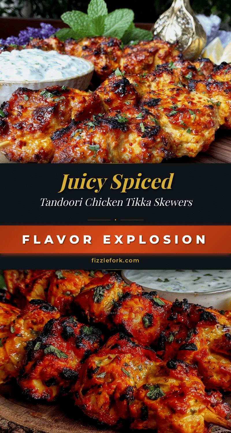 indian tandoori chicken tikka skewers recipe