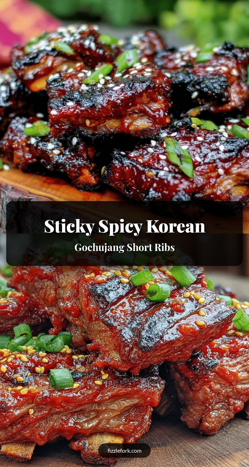 Korean Gochujang Glazed Grilled Short Ribs recipe