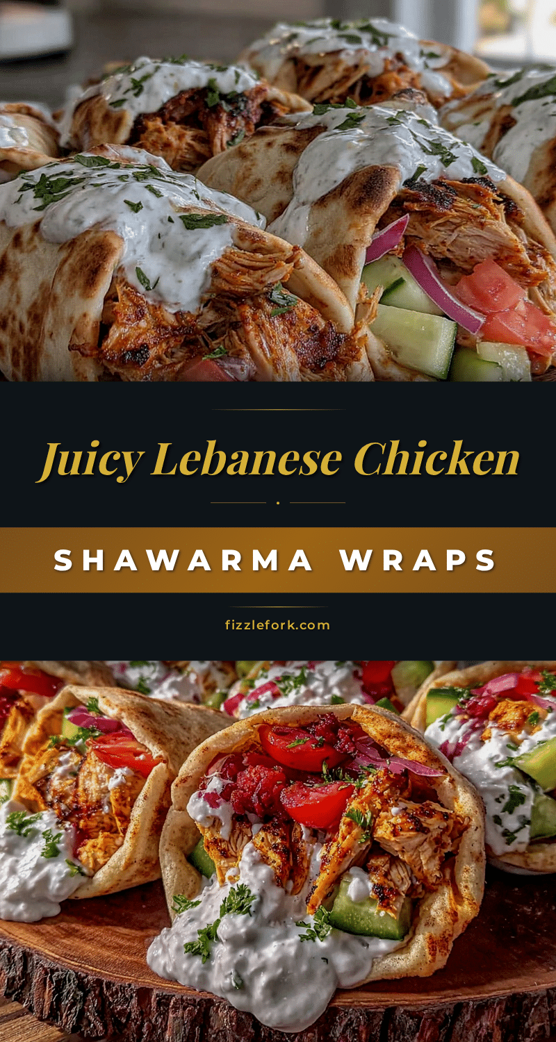 lebanese chicken shawarma wraps recipe
