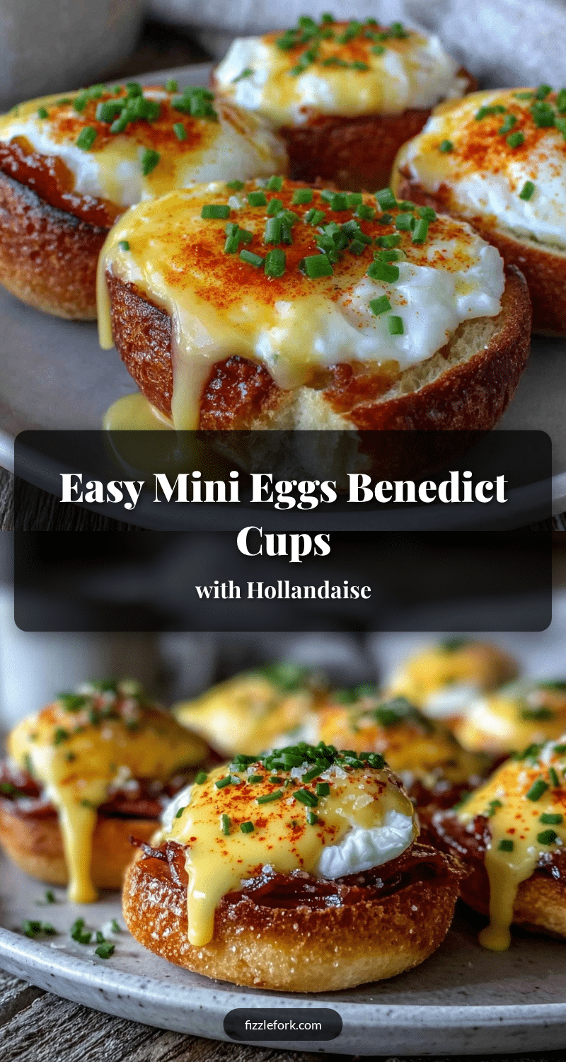 mini eggs Benedict cups recipe