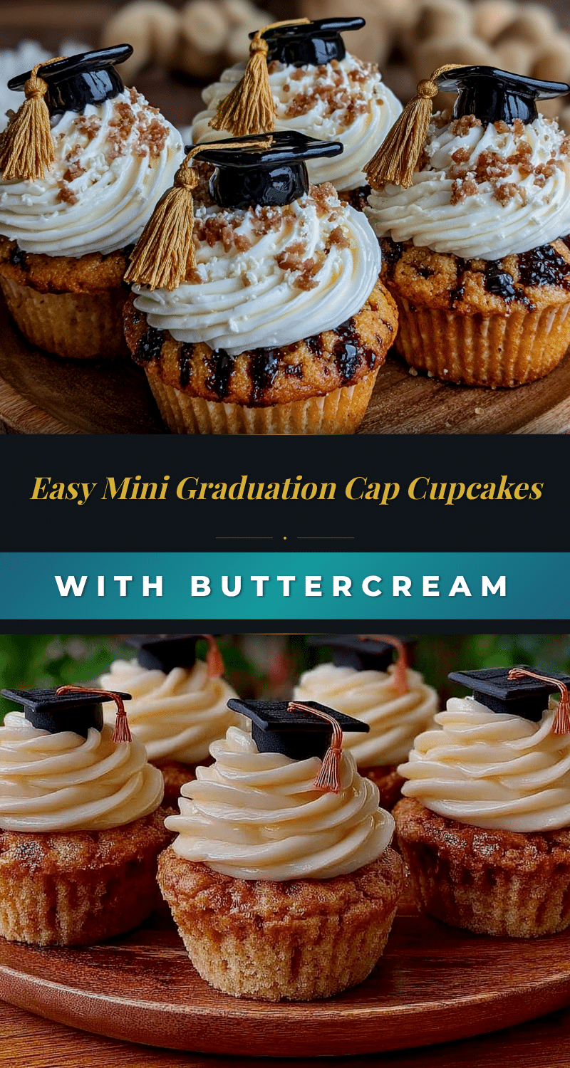 mini graduation cap cupcakes recipe